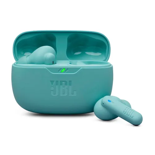 JBL Wave Beam 2 Wireless Earbuds with Pure Bass sound, Up to 40 Hours Battery Life, Fast Pair, 4 Mics, IP54 Certified Earbuds and IPX2 Charging Case (Blue)