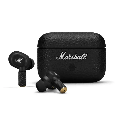 Marshall MOTIF II A.N.C. TWS Earbuds with Active Noise Cancellation, Quick Charging, IPX5 & IPX4 Water Resistance (Black)