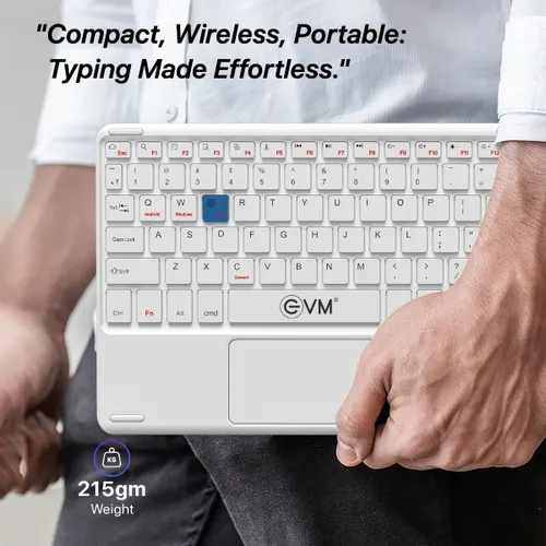 EVM WLK-009 EnAir Rechargeable Wireless Keyboard (White)