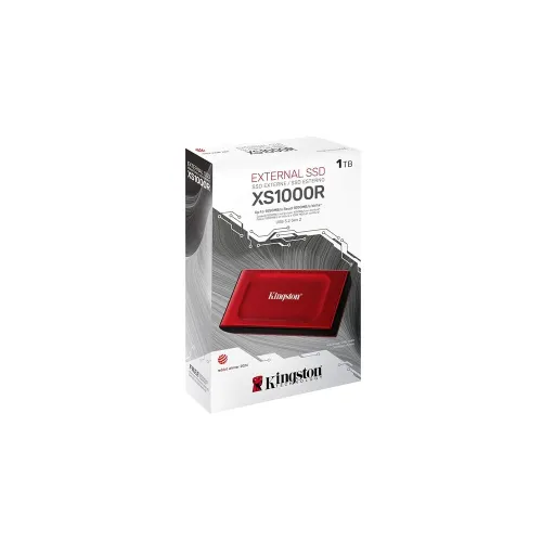 Kingston XS1000 1TB Portable SSD | USB 3.2 Gen 2 | Ultimate Portability | Up to 1,050MB/s Read, 1,000MB/s Write (Red) 7 Kingston XS1000 1TB Portable SSD | USB 3.2 Gen 2 | Ultimate Portability | Up to 1,050MB/s Read, 1,000MB/s Write (Red)