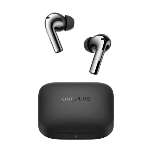 OnePlus Buds 3 with Adaptive Noise Cancellation, 10.4mm Woofer + 6mm Tweeter Dual Drivers, 3 Mics per Side, BluetoothÂ® 5.3 (Metallic Gray)