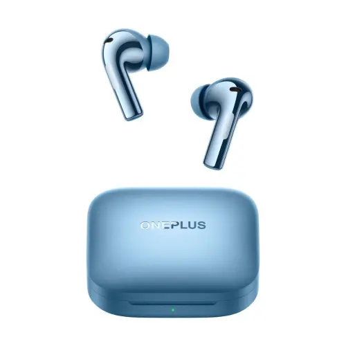 OnePlus Buds 3 with Adaptive Noise Cancellation, 10.4mm Woofer + 6mm Tweeter Dual Drivers, 3 Mics per Side, BluetoothÂ® 5.3 (Splendid Blue)