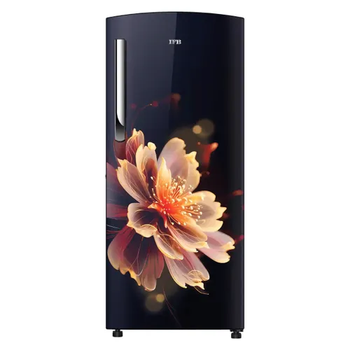 IFB 197 Litres 3 Star Direct Cool Refrigerator with Converti Cool Technology | Fast Ice | Big Crisper | XL Bottle Bin | Toughened Glass Shelves (IFBDC-2233FBM, Mystic Blossom Blue)