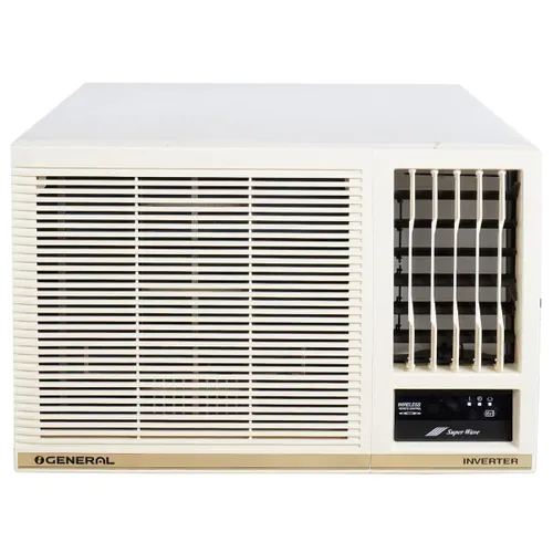 OGeneral 1.8 Ton 5 Star Inverter Window AC | Copper Condenser | Anti Bacterial Filter | Super Wave Technology | Dust Filter | Stabilizer Free Operation (AXGB22CHAA-B, White)