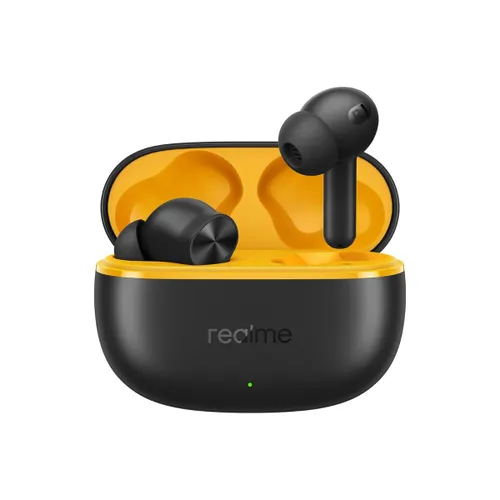 realme Buds T200 Lite Earbuds with 12.4 mm Dynamic Bass Driver, 48 Hrs Playback, Super Low Latency, Dual Device Connection, Quad Mic Call Noise Cancellation, Volt Black