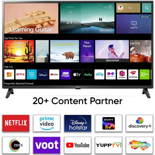 LG 108 cm (43 Inch) 4K Ultra HD LED Smart TV - AI ThinQ, HGIG Mode - Game Optimizer, AI Sound, webOS, 43UQ7500PSF