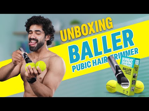 Bombay Shaving Company Baller Pubic Hair Trimmer with Type-C Charging, 60 min Runtime, Flash Charging, Silver