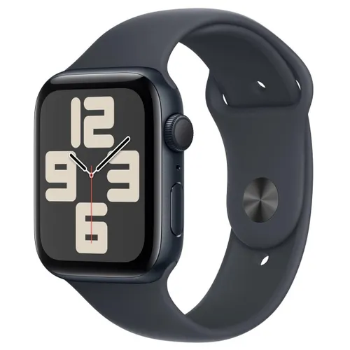 Apple Watch SE (GPS + Cellular) 40mm Midnight Aluminium Case with Midnight Sport Band - M/L (Strap fits 150â?00mm wrists)