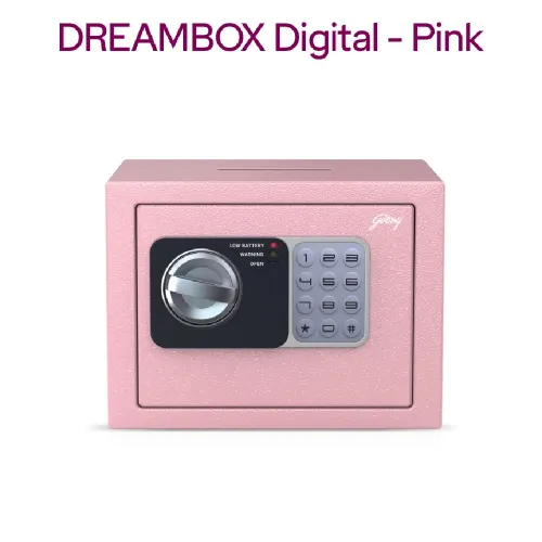 Godrej Dream Box GS4.5L Digital Home Locker (Pink)