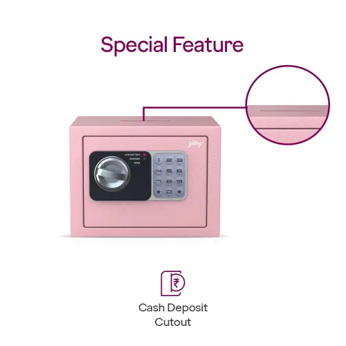Godrej Dream Box GS4.5L Digital Home Locker (Pink) 6 Godrej Dream Box GS4.5L Digital Home Locker (Pink)