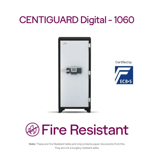 Godrej Centiguard 1060 169L Digital Home Locker (White)
