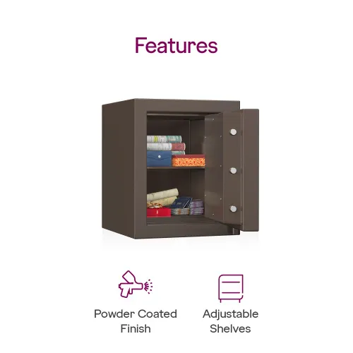 Godrej Matrix 1814 50L V6 Key Lock Home Locker (Coffee Brown) 4 Godrej Matrix 1814 50L V6 Key Lock Home Locker (Coffee Brown)