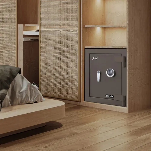 Godrej Matrix 1814 50L V6 Digital Home Locker (Coffee Brown)