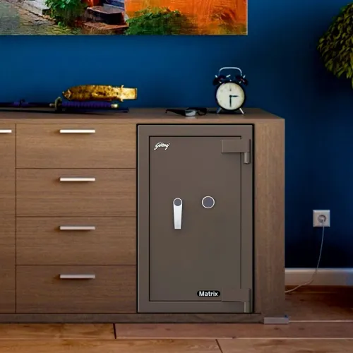 Godrej Matrix 3016 94L V6 Key Lock Home Locker (Coffee Brown)