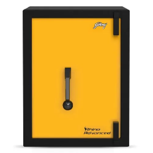 Godrej Rhino Advanced 79L Key Lock Home Locker (Yellow)