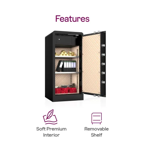 Godrej NX Advanced 370 L Digital, Biometric and Mechanical Home Locker (Black) 4 Godrej NX Advanced 370 L Digital, Biometric and Mechanical Home Locker (Black)