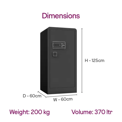 Godrej NX Advanced 370 L Digital, Biometric and Mechanical Home Locker (Black) 9 Godrej NX Advanced 370 L Digital, Biometric and Mechanical Home Locker (Black)