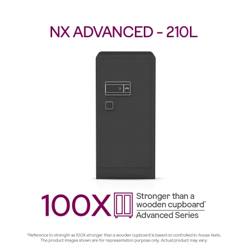 Godrej NX Advanced 210 L Digital, Biometric and Mechanical Home Locker (Black) 3 Godrej NX Advanced 210 L Digital, Biometric and Mechanical Home Locker (Black)