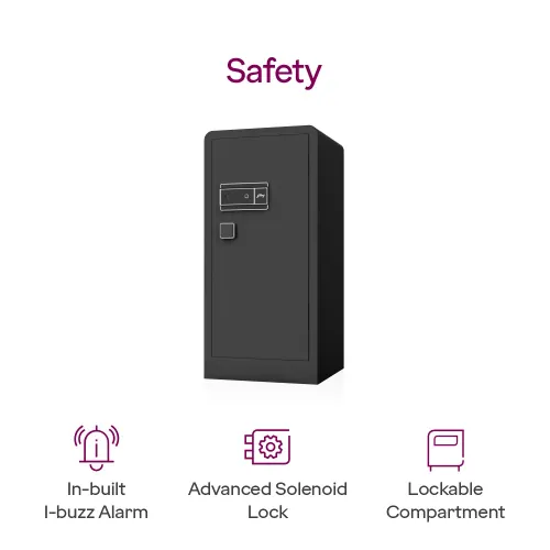 Godrej NX Advanced 210 L Digital, Biometric and Mechanical Home Locker (Black) 4 Godrej NX Advanced 210 L Digital, Biometric and Mechanical Home Locker (Black)