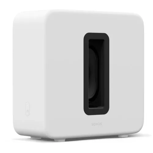 SONOS SUB 4 Wireless Subwoofer with 100-240V--50/60Hz Internal Power Supply (White)