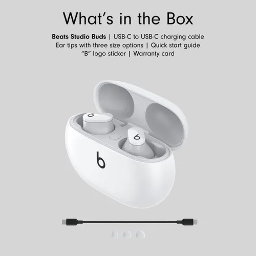 Beats Studio Buds Plus, TWS Earbuds With up to 36 hours Playtime, Active Noise Cancelling (Ivory) 13 Beats Studio Buds Plus, TWS Earbuds With up to 36 hours Playtime, Active Noise Cancelling (Ivory)