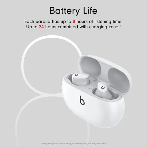 Beats Studio Buds Plus, TWS Earbuds With up to 36 hours Playtime, Active Noise Cancelling (Ivory) 9 Beats Studio Buds Plus, TWS Earbuds With up to 36 hours Playtime, Active Noise Cancelling (Ivory)
