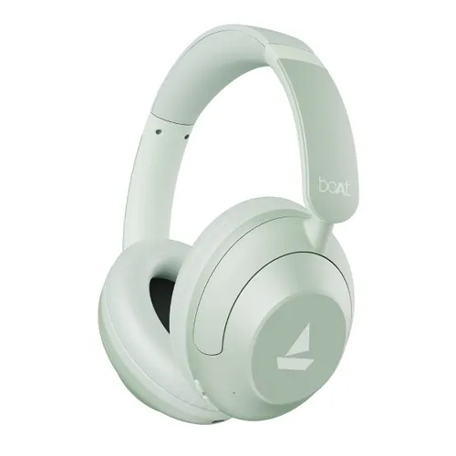 boAt Rockerz 650 Pro Bluetooth Headphones | Over-Ear Wireless Headset with 60H Playback, ASAP Charge, Deep Bass, Dual EQ Modes & Voice Assistant - Sage Green