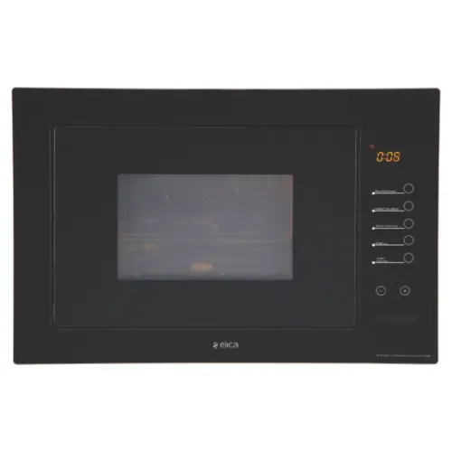 Elica 28 Litres Built-In Microwave with Glass Door, 8 Auto Cooking Programs, 5 Microwave Power Levels (EPBIMWOG28TOUCH, Black)