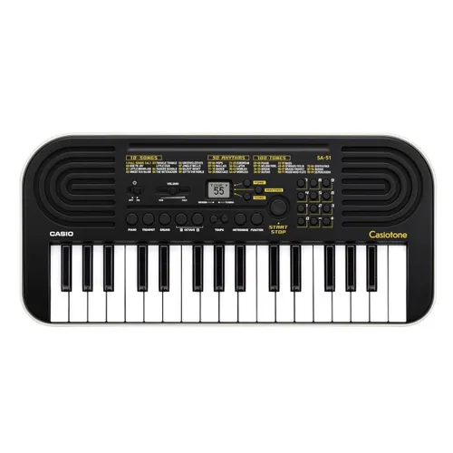 Casio SA-51 - KM19 61-Key Casiotone Mini Keyboard with 32 keys for Kids (Black)