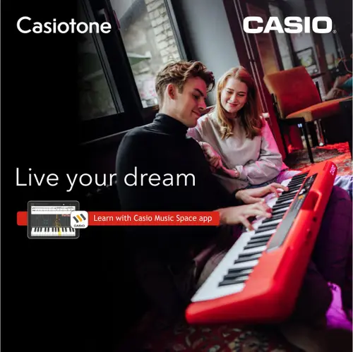Casio CT-S200RD Casiotone 61-Key Portable Keyboard with Casio Music Space APP and Panel Sustain (Red) 5 Casio CT-S200RD Casiotone 61-Key Portable Keyboard with Casio Music Space APP and Panel Sustain (Red)
