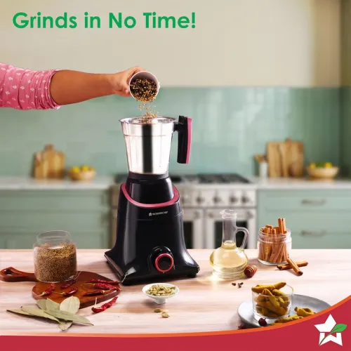 Wonderchef Select 750W Mixer Grinder with 4 Jar | Heavy Duty Motor | Energy Efficient (Black) 4 Wonderchef Select 750W Mixer Grinder with 4 Jar | Heavy Duty Motor | Energy Efficient (Black)