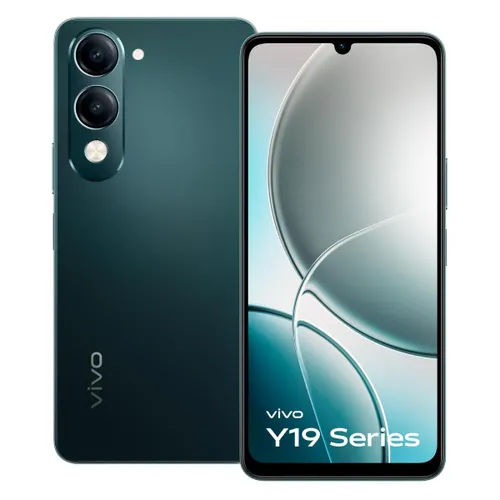 vivo Y19e 4G (4GB RAM, 64GB Storage) | Unisoc T7225 | 5500mAh Battery | IP64 Rating | Majestic Green