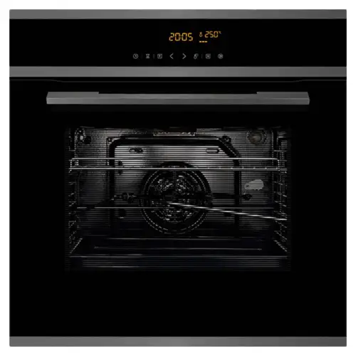 Hafele J70BIO Plus Built In Oven One-Touch Selection, 70 Litres, LED Display, Inner Cavity Light, Flat Extractable Internal Glass, Aqua Clean Cavity