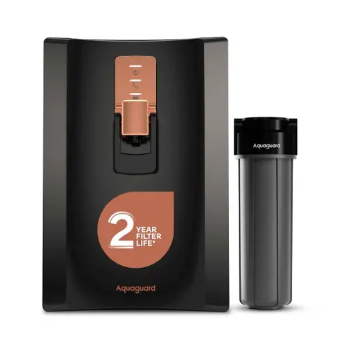 Aquaguard Superio RO+UV Water Purifier | 2-Year Long-Lasting Filter | Stainless Steel Storage Tank | Mega Sediment Filter | 3-in-1 Active Copper | 9-Stage Advanced Purification | 5L Capacity