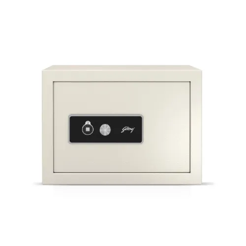 Godrej NX Pro 15 Litre Home Safe - Mechanical Key Lock | Secure Storage for Valuables (Ivory)