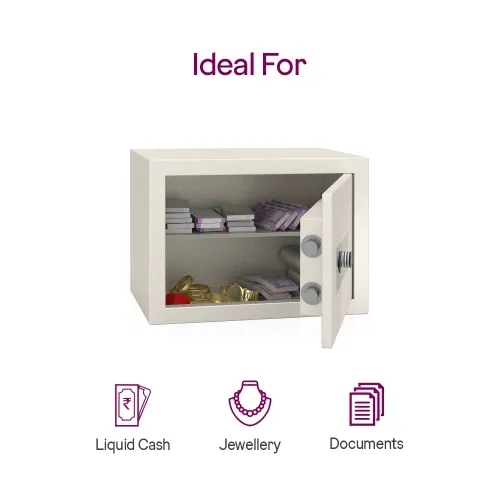 Godrej NX Pro 15 Litre Home Safe - Mechanical Key Lock | Secure Storage for Valuables (Ivory) 9 Godrej NX Pro 15 Litre Home Safe - Mechanical Key Lock | Secure Storage for Valuables (Ivory)