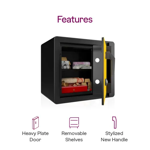 Godrej Rhino V1 Safe with GL Lock | Heavy-Duty Security Safe for Home & Office (Gold) 6 Godrej Rhino V1 Safe with GL Lock | Heavy-Duty Security Safe for Home & Office (Gold)