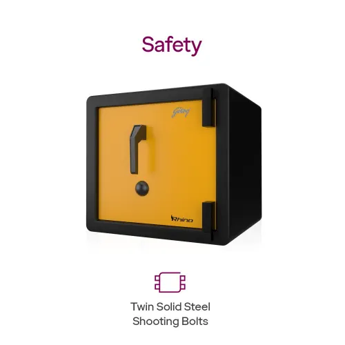 Godrej Rhino V1 Safe with GL Lock | Heavy-Duty Security Safe for Home & Office (Gold) 7 Godrej Rhino V1 Safe with GL Lock | Heavy-Duty Security Safe for Home & Office (Gold)