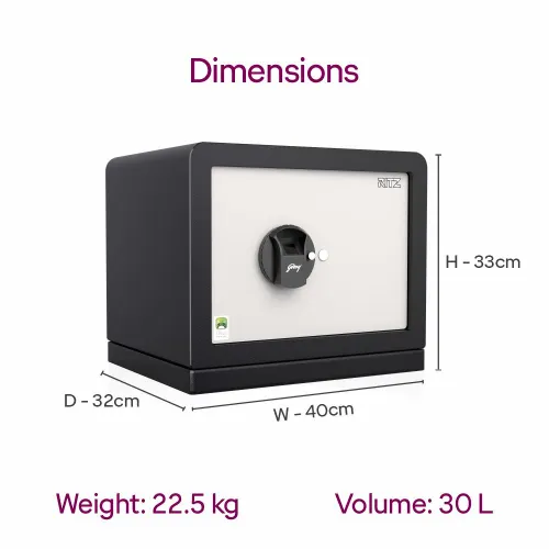 Godrej Ritz Biometric Safe with iBuzz Alarm | Advanced Security Safe for Home & Office (Black) 4 Godrej Ritz Biometric Safe with iBuzz Alarm | Advanced Security Safe for Home & Office (Black)