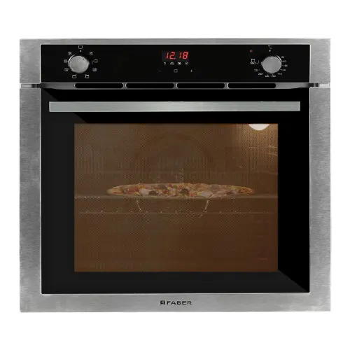 Faber 80 Litres Built in Oven with Digital Timer,, 8 Cooking Function, A Class Energy Efficient, Rotisserie Function (Black, FBIO80L8FBK)