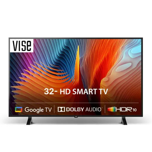 VISE by Vijay Sales 80 cm (32 Inch) HD Smart LED Google TV - HDR10, Dolby Audio, Google Assistant Built-In, VS32HGA8A