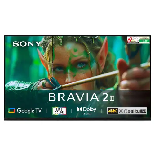 Sony BRAVIA 2 M2 Series 108 cm (43 Inch) 4K Ultra HD LED Google TV - 4K Processor X1, HDR10/HLG, Dolbyâ?Atmos, Chromecast Built-In, K-43S22M2