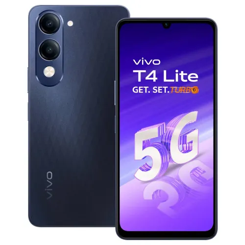 vivo T4 Lite 5G (4GB RAM, 64GB Storage) | Dimensity 6300 | 6000mAh Battery | 1000 nits Brightness | Prism Blue