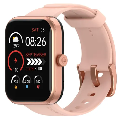 Noise ColorFit Pulse Grand 3 Smartwatch | 1.69" Display, 60 Sports Modes, Heart Rate & SpO2 Monitor (Rose Pink)