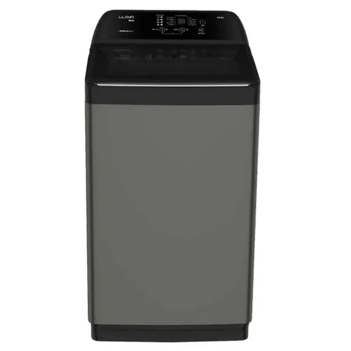 Lloyd 11 Kg 5 Star Fully Automatic Top Load Washing Machine with In Built Heater | Puro Drum | 8 i-Sense Technology | Toughened Glass Lid | Child Lock (GLWT115NHPMB, Middle Black)