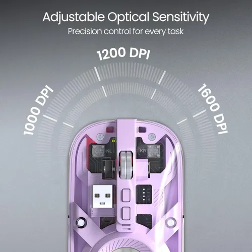 Portronics Toad 8 Wireless Mouse | Rechargeable, Ergonomic, Silent Click, 2.4GHz USB Nano Receiver (Purple) 4 Portronics Toad 8 Wireless Mouse | Rechargeable, Ergonomic, Silent Click, 2.4GHz USB Nano Receiver (Purple)