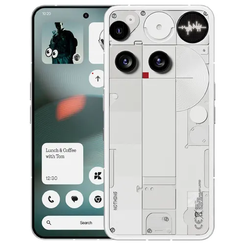 Nothing Phone (3) 5G (16GB RAM, 512GB Storage) | Snapdragon 8s Gen 4 | 5500mAh Battery | Smarter with Essential Search AI | White