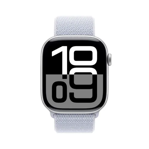 Apple Watch Series 10 46mm GPS â?Silver Aluminium Case, Blue Cloud Sport Loop (MWWN3HN/A)