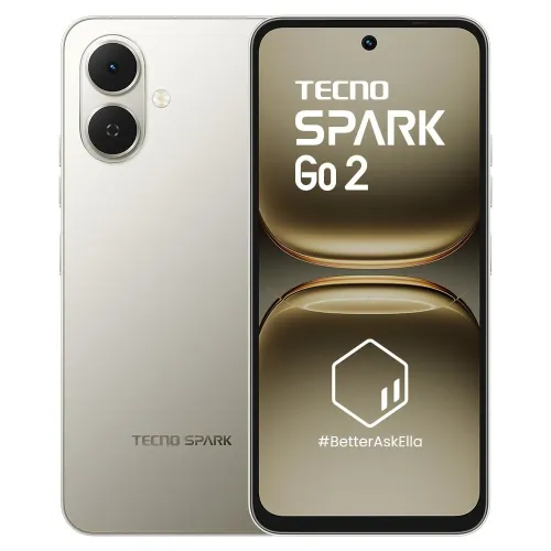 Tecno Spark Go 2 4G (4GB RAM, 64GB Storage) | Unisoc T7250 | 5000mAh Battery | Smarter with Tecno AI | Titanium Grey