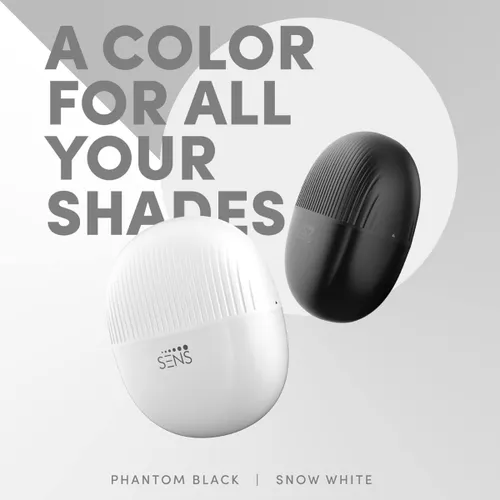 SENS Cnatra 2 TWS | Bluetooth 5.3, ENC Mic, Deep Bass, IPX5, Type-C Fast Charging, 30H Playback (Snow White)